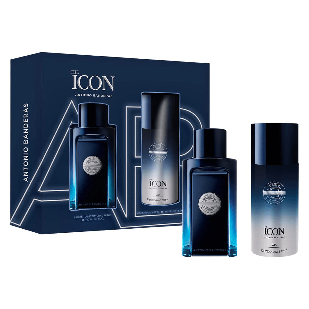 Antonio Banderas The Icon Set Edt 100Ml + Deodorant Spray 150Ml for Men - Default Title
