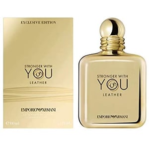 Giorgio Armani Emporio Armani Stronger With You Leather E/E Pour Homme Edp 100 Ml for Men - 100ml