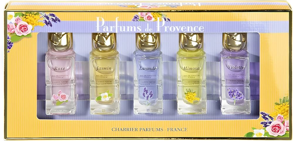 Charrier Parfums 5 Pieces Parfums De Provence Mini Gift Box Set EDT for Women