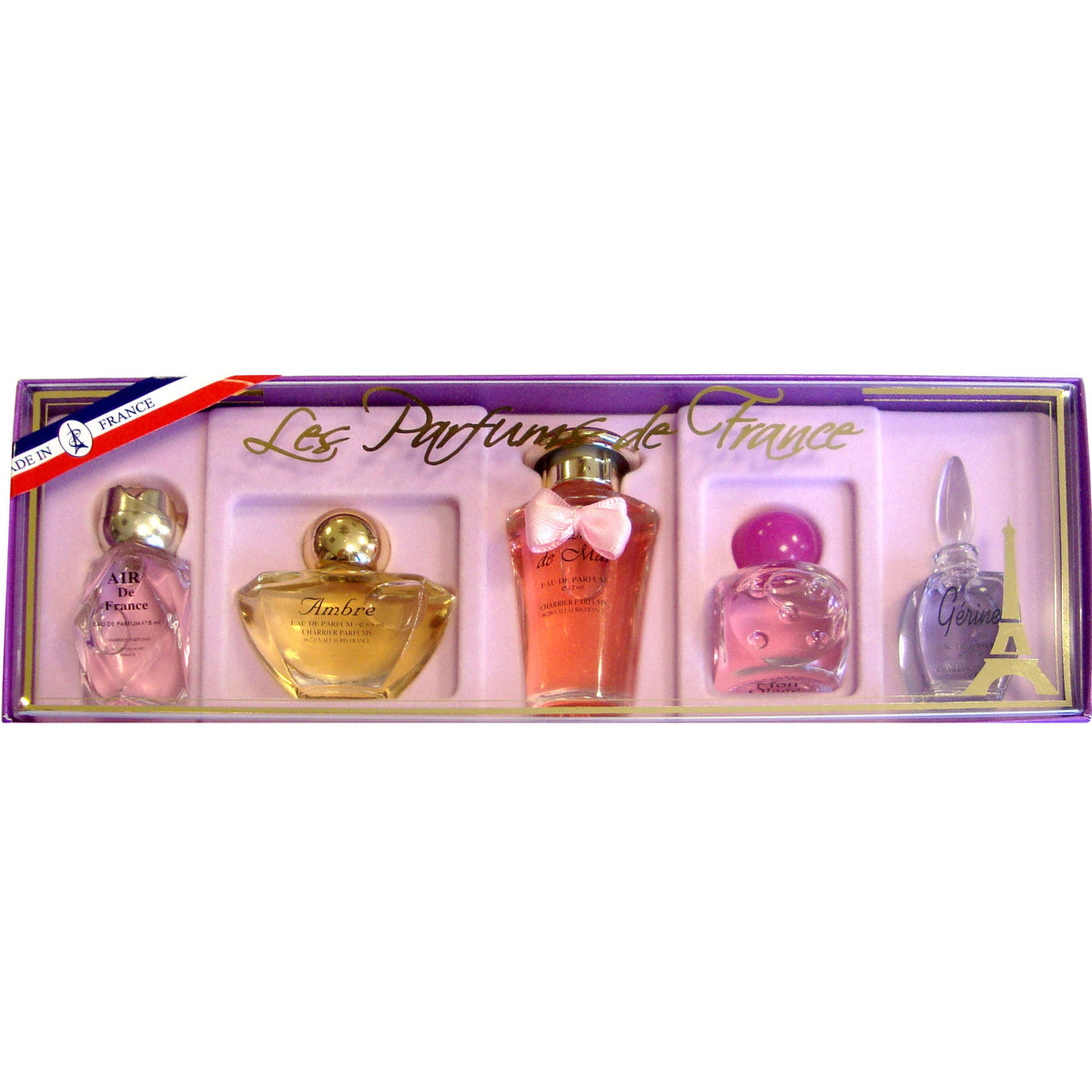 Charrier Parfums Les Parfums De France 5 pieces Mini Gift Set - 50ml