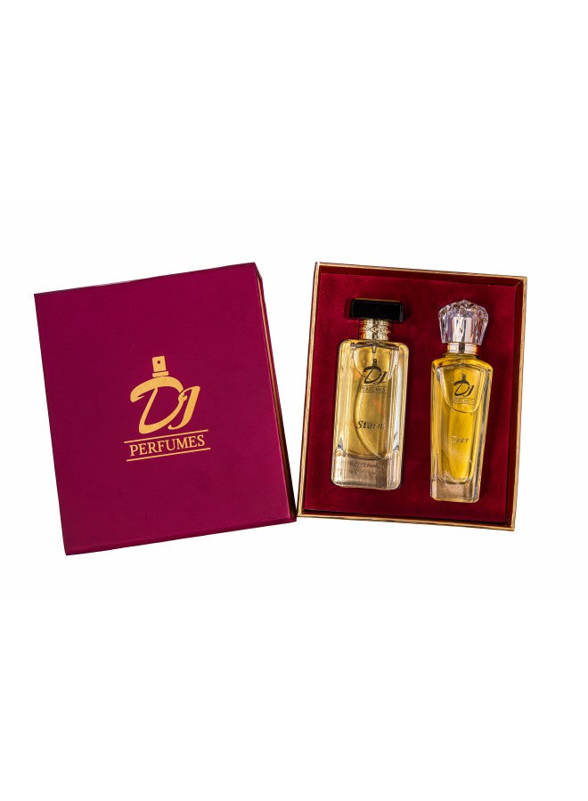 DJ Perfumes 2pcs 80ml Gift Set for Men & Women(Storm EDP 80ml + Zeer EDP 80ml)