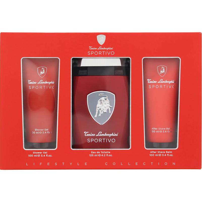 Tonino Lamborghini Sportivo Gift Set EDT 125 ML+SG 100 ML+ASB 100 ML