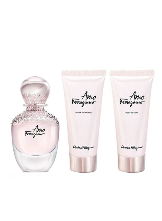 Salvatore Ferragamo Amo Mini Gift Set(EDP 5ml + Body Lotion 30ml + Shower Gel 30ml) 65ml