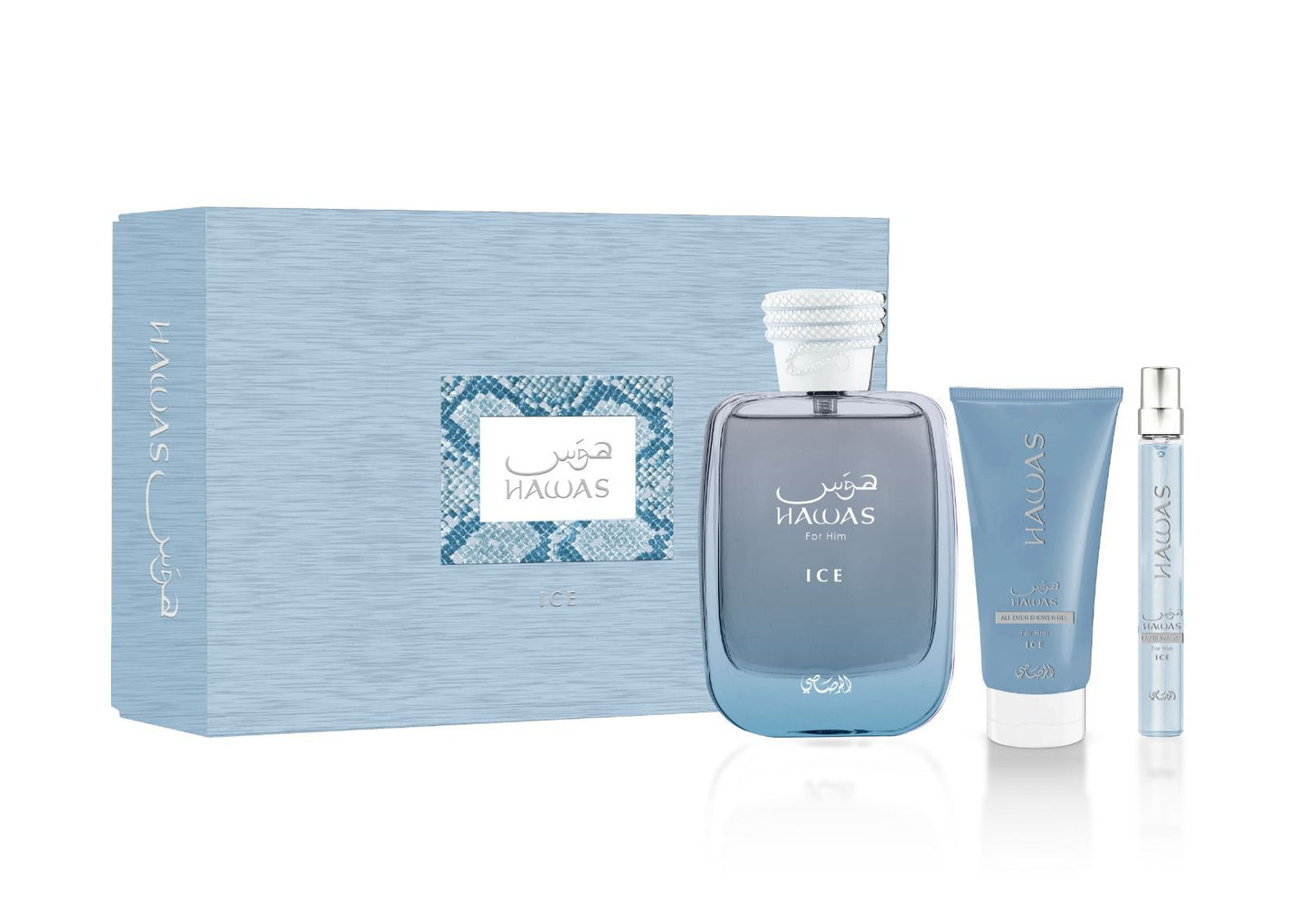 Rasasi Hawas Ice EDP 100ml + EDP 10ml + Shower Gel 60ml - Default Title