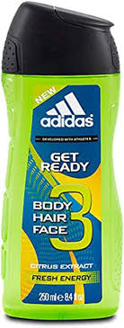 Adidas- Shower Gel Get Ready 2in1 Men, 250ml